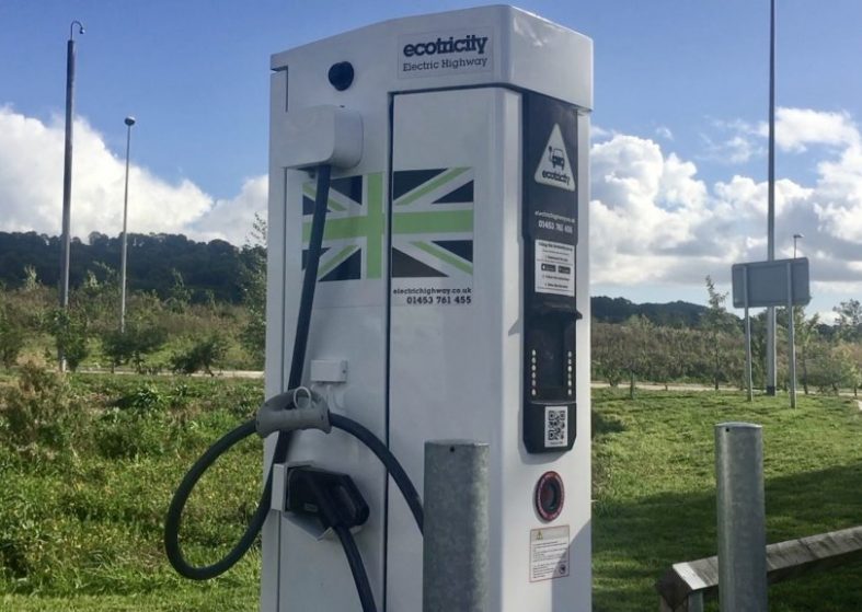 Electric Cars Plugin UK Highway Service Stations long journeys made