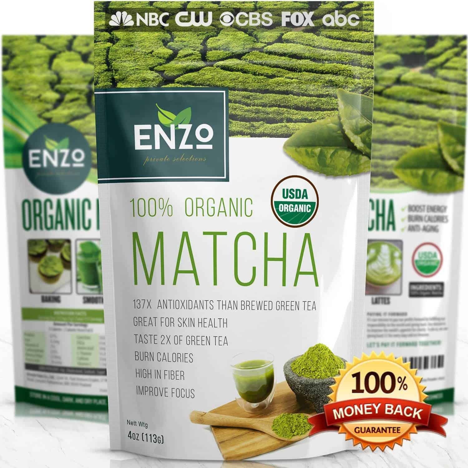Organic Matcha Green Tea Powder (4oz) Enzo Shop Get Organic Matcha