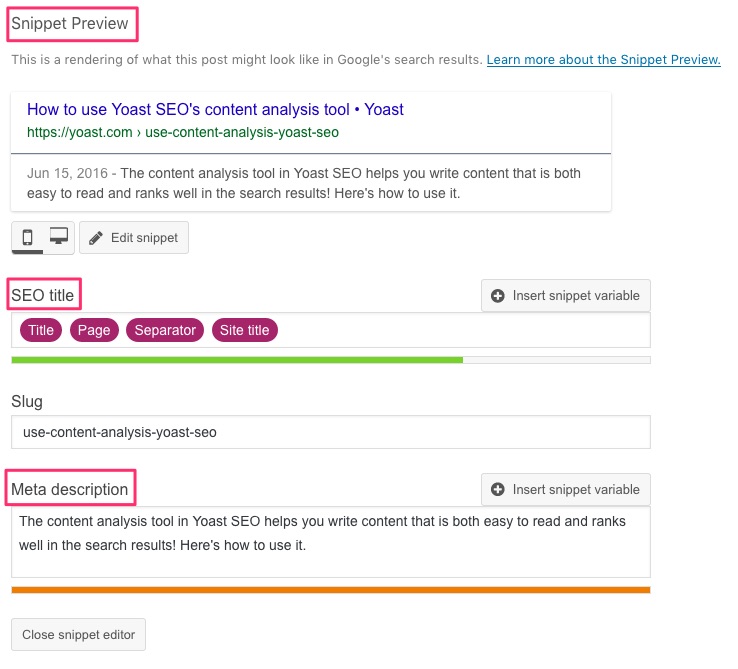 How to use Yoast SEO to write an awesome meta description • Yoast