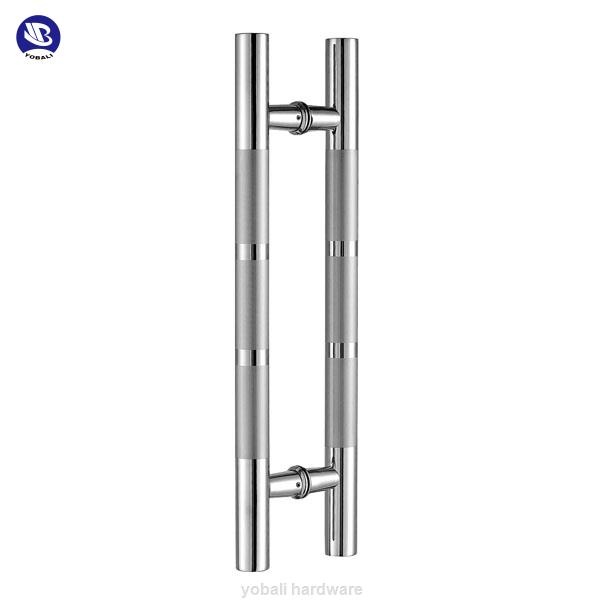 glass door handle office handle H shape handle