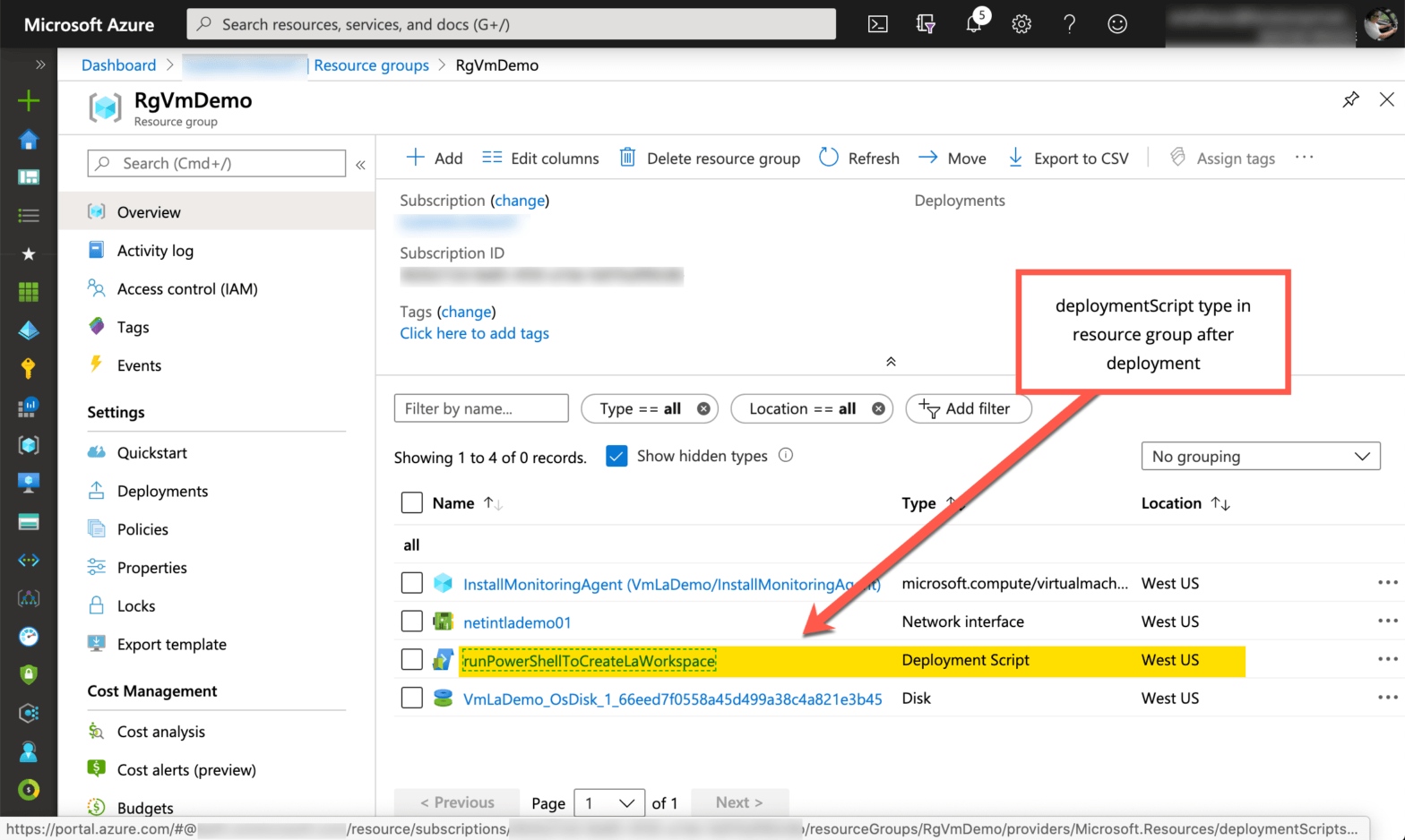 Thinking aloud Azure ARM template deployment scripts