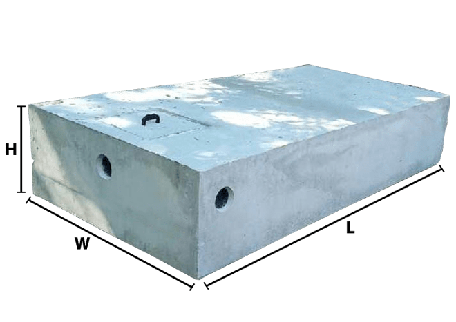 Dimensions of Plastic and Concrete Septic Tanks | Yoder Septic Supplies