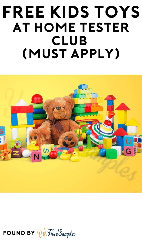 FREE Kids Toys At Home Tester Club (Must Apply)