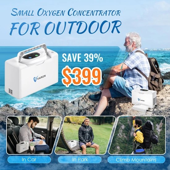 How does a portable oxygen concentrator make oxygen Yoga Aid