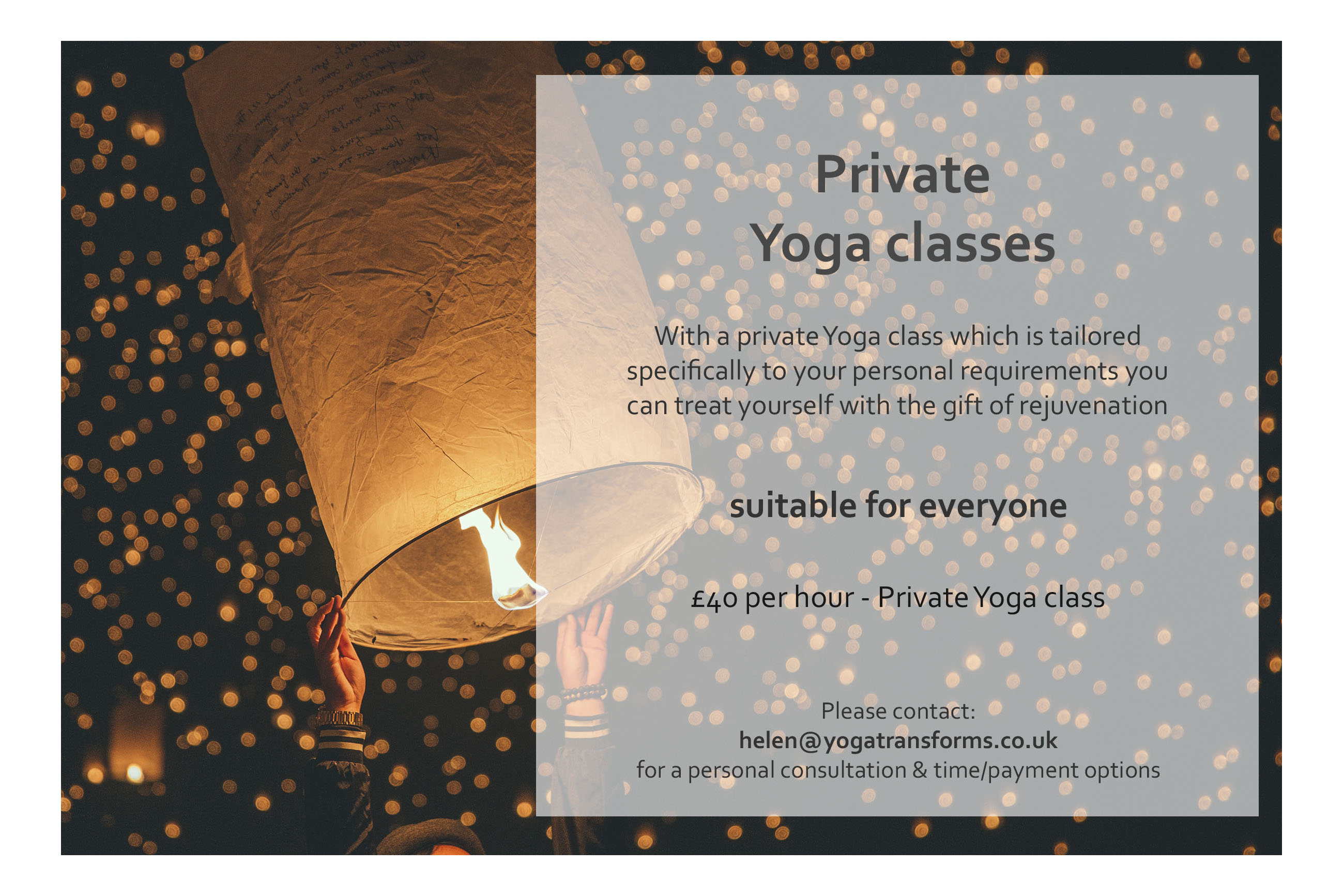 Private Yoga classes Yoga Transforms