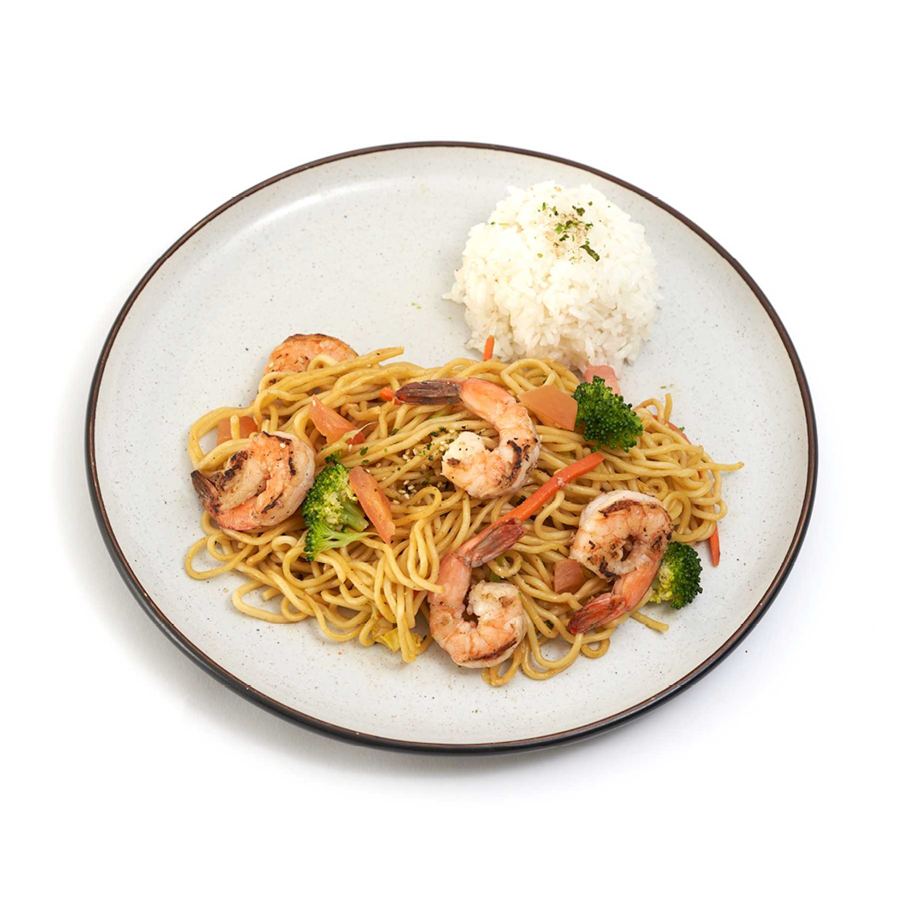 StirFried Noodles Yogis Grill®️ Teriyaki & Roll