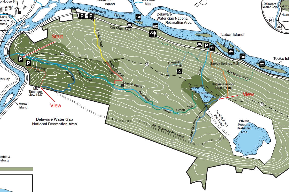 Mount Tammany Trail Map Death March | Yo Hike This!