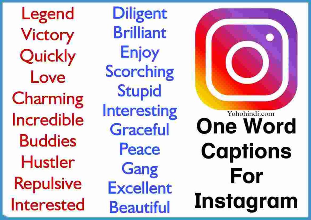 650+ Best One Word Captions For Instagram 2023 »