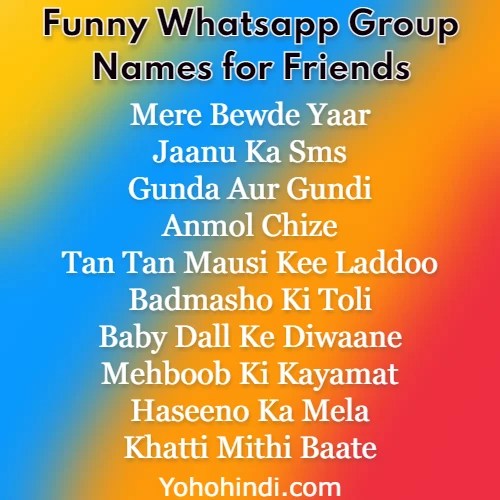 100+ Funny Group Names In Hindi »