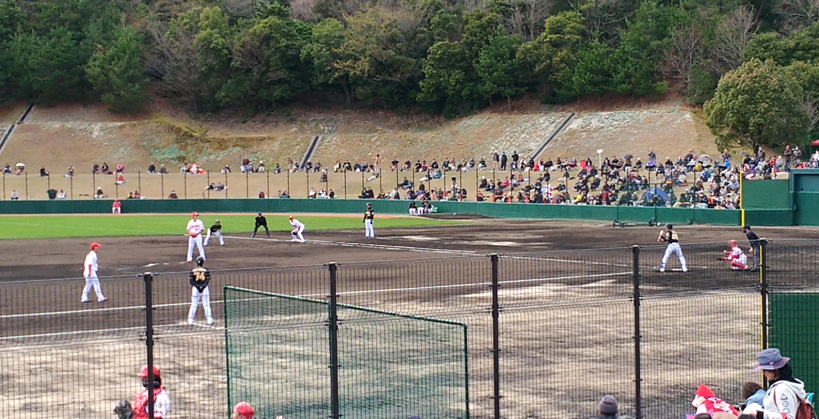 バスを利用して【由宇球場】でのファームの試合を観に行きました！〔交通機関、試合の様子などのご紹介〕 ‐ 2018年