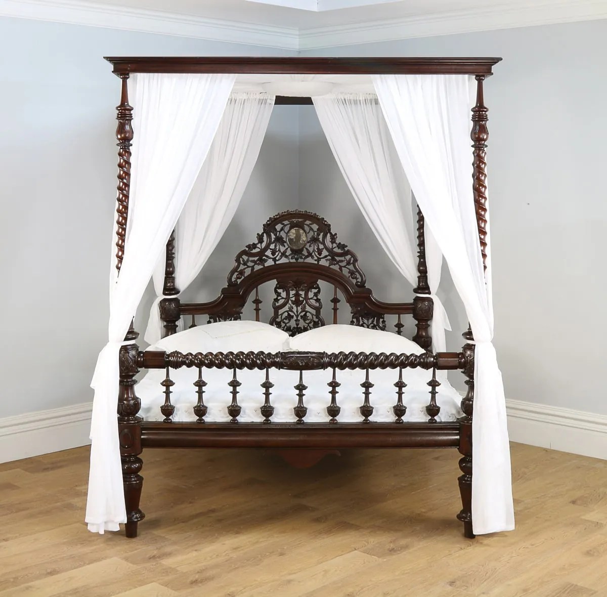 Shop four poster beds on houzz. anglo indian four poster beds