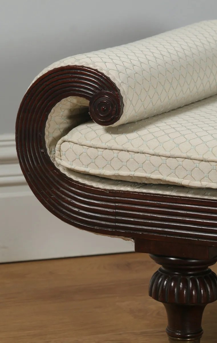 Regency Chaise Longue English Mahogany Yola Gray Antiques & Interiors