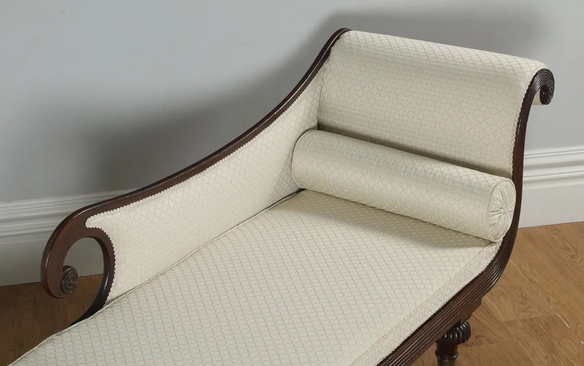 Regency Chaise Longue English Mahogany Yola Gray Antiques & Interiors