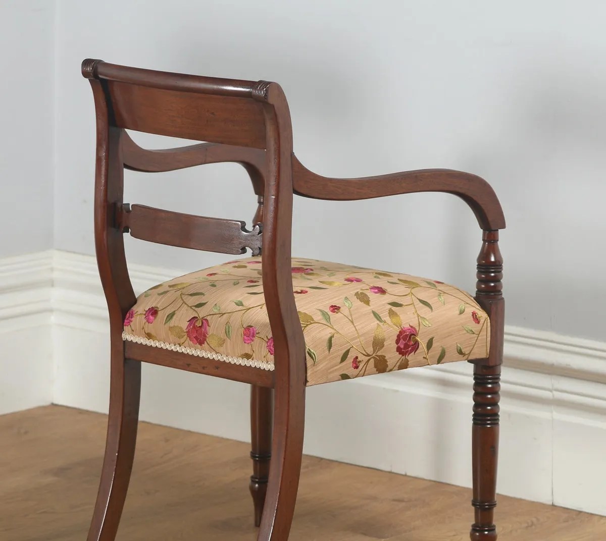 Antique English Pair of Regency Mahogany Office Elbow