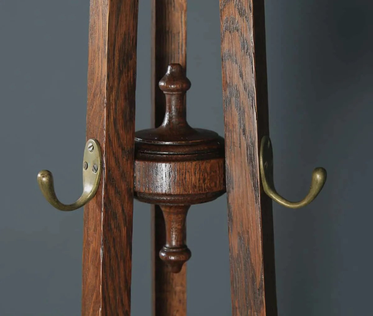 Oak Hat Stand Arts & Crafts Revolving Hallstand Yola Gray Antiques