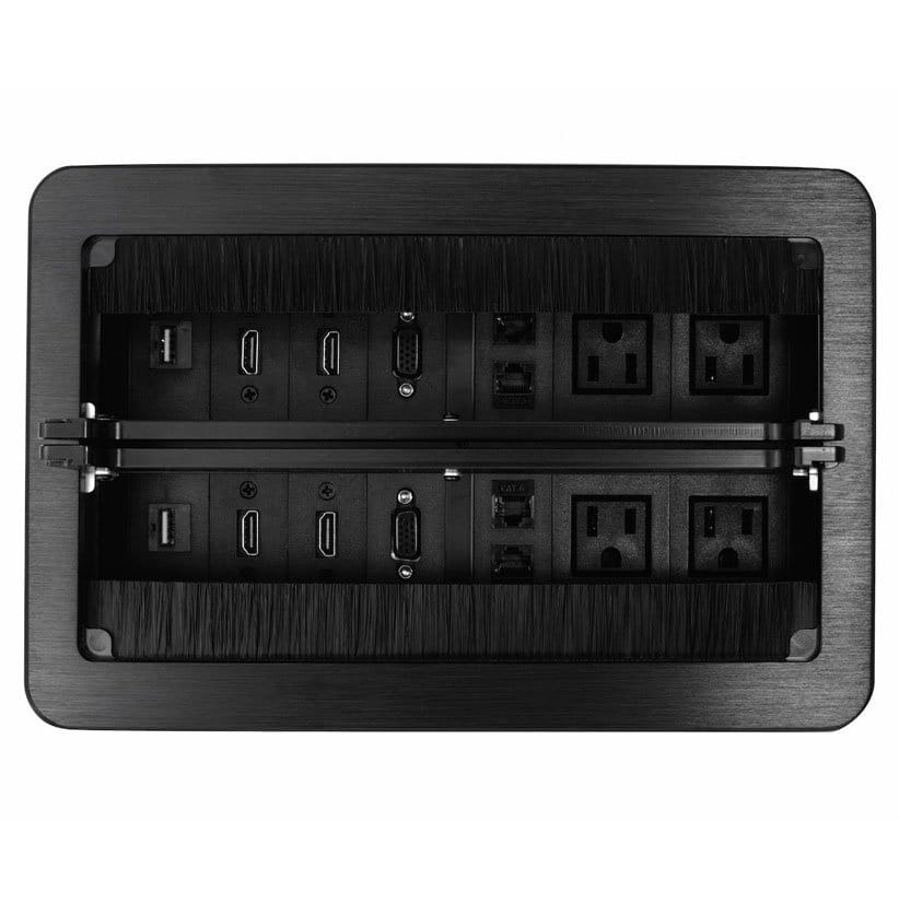 Conference Table Connectivity Box YV210B Ideal for Conference Black