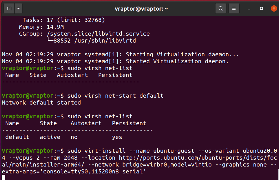 [학습서] ARM기반 가상화(KVM) 실습
