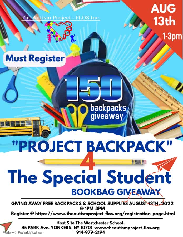 The Autism ProjectFLOS Inc, Project Backpack Free Backpack and School