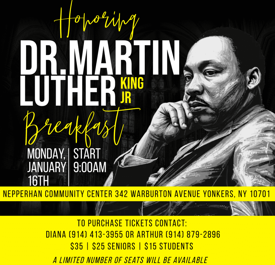 Nepperhan Community Center Yonkers Annual Dr. King Breakfast Jan. 16