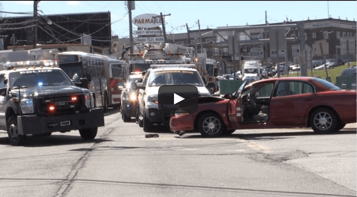 Empress vs Car crash on Middland Ave Yonkers Voice