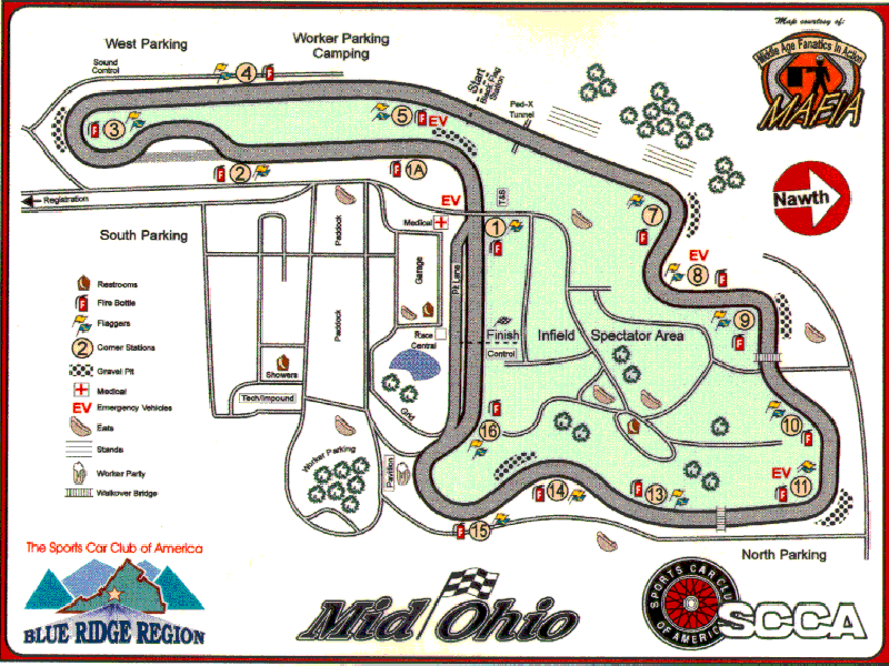 Mo's Flagging version of Mid Ohio Road Course