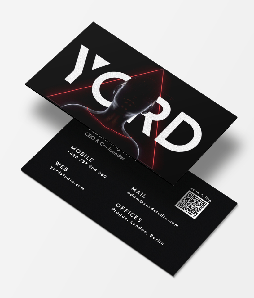 Print AR • Business Cards YORD Virtual & Augmented Reality Studio