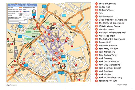 Map Of York City Centre Campus Map