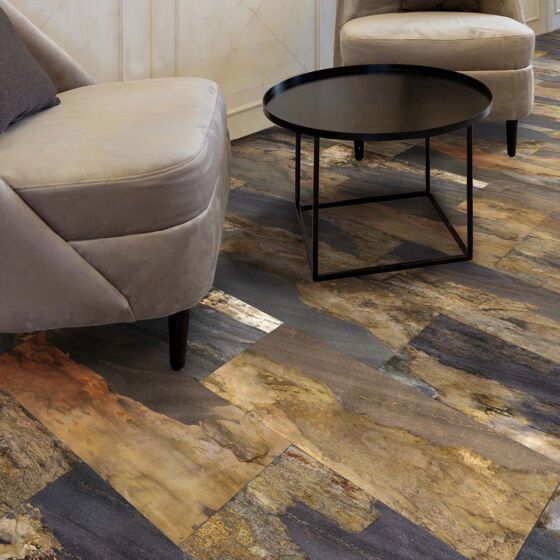 Fernanda Multi Matt Glazed Porcelain 615 x 308mm SuperCeramics Tile