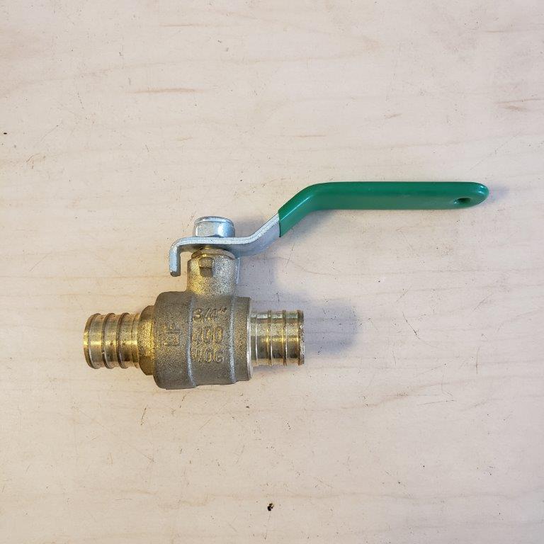 3/4" PEX x 3/4" PEX Forged Ball Valve - Yorktech Supply