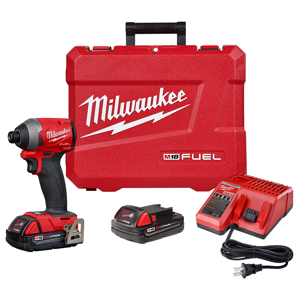 Milwaukee M18 Fuel 1/4" Hex Impact CP Kit - Yorktech Supply