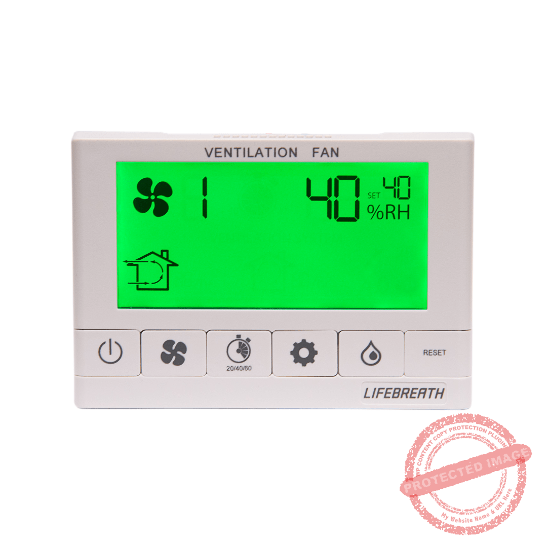 Lifebreath HRV Digital Wall Control Yorktech Supply