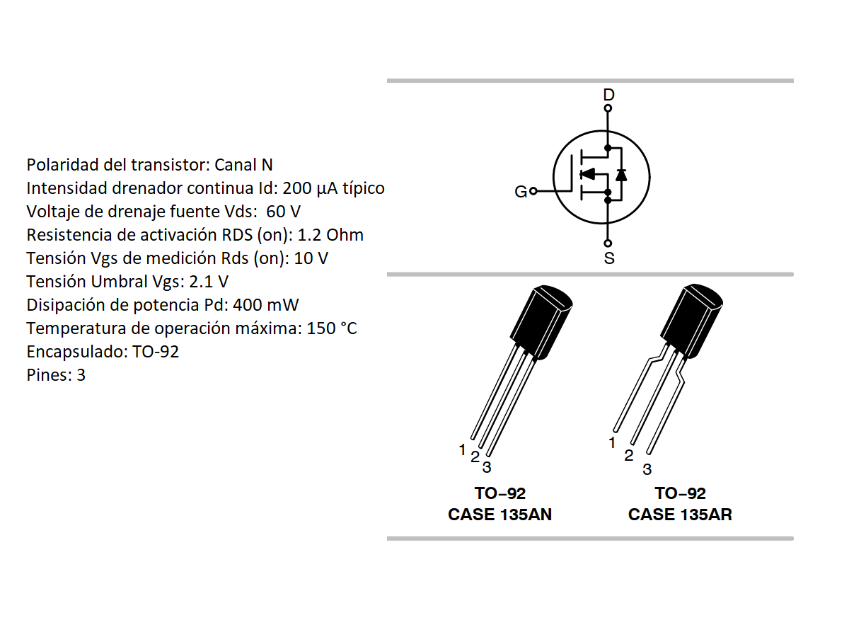 2SK659 Transistor Mosfet tipo N 35W 12A