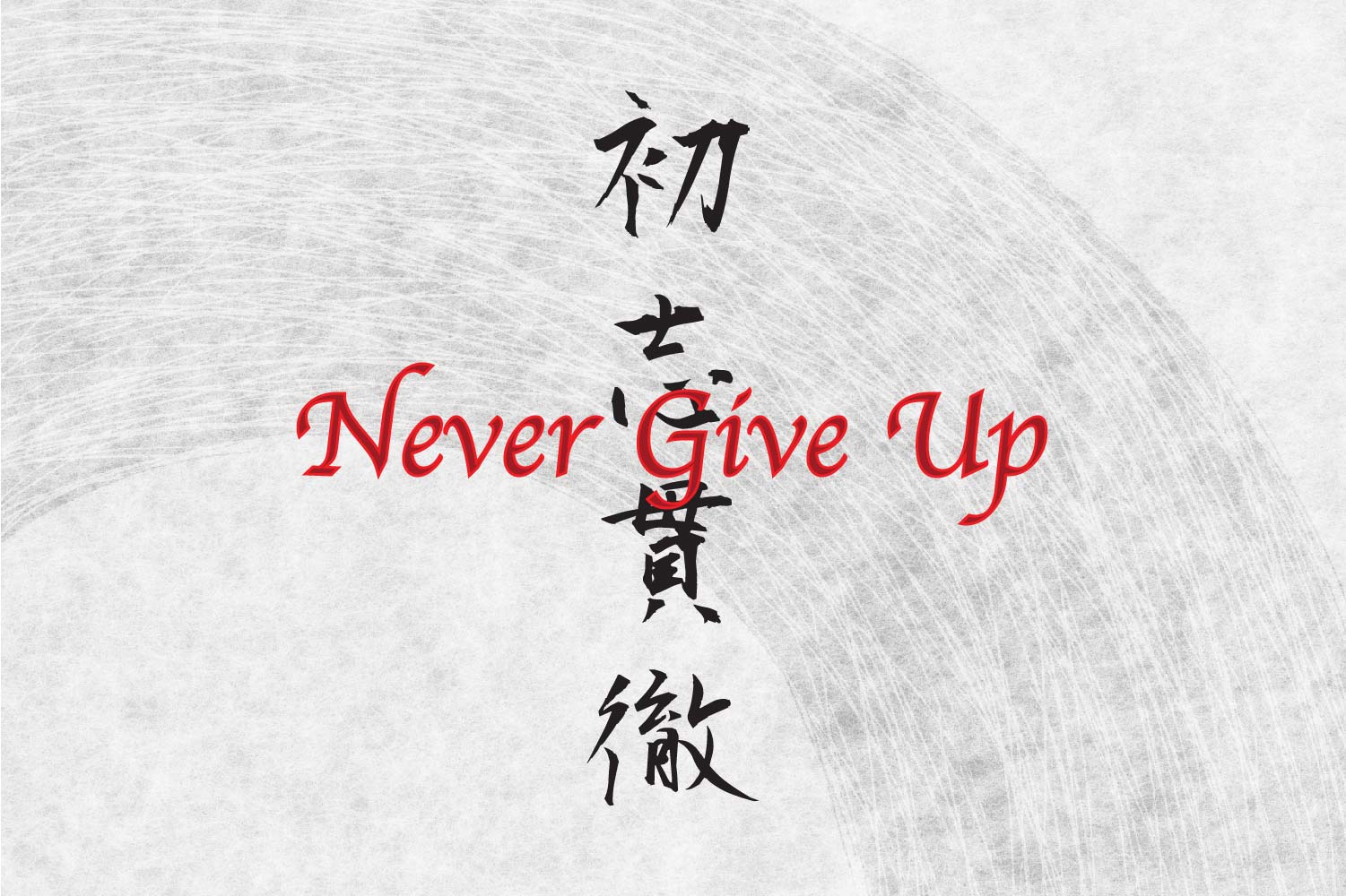 Never Give Up' In Japanese Kanji Symbols For Phrase Tattoo (Yojijukugo: 四字熟語) – Yorozuya 1000_x_1501_jpg