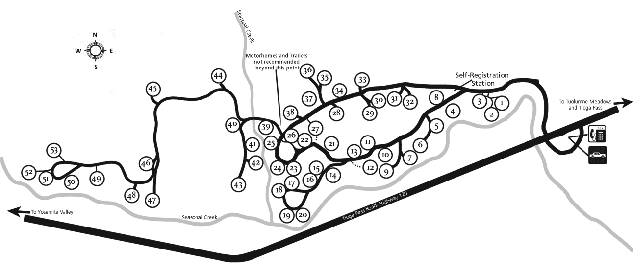Yosemite National Park Campground Maps
