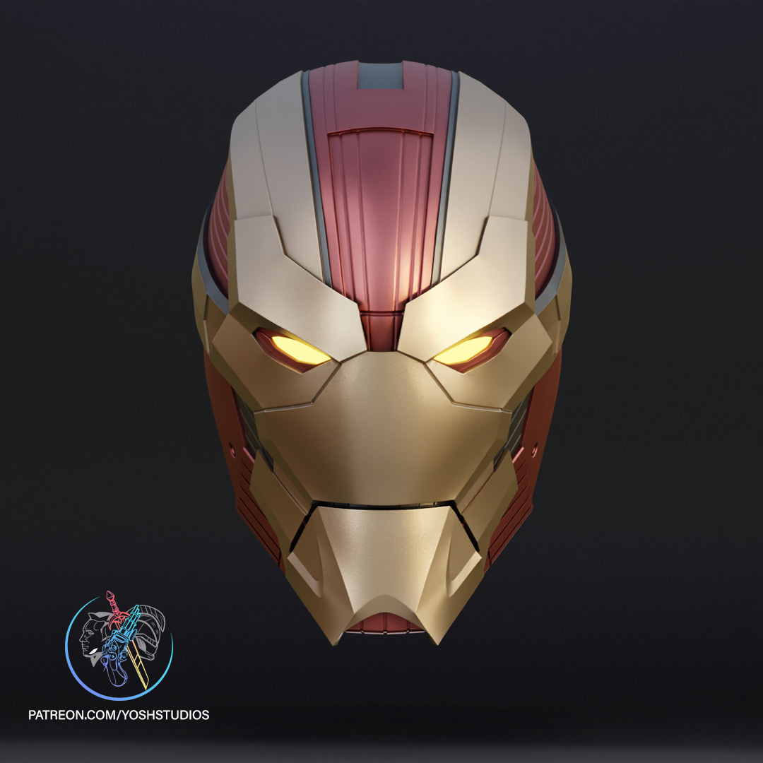 Wall Breaker Helmet 3D Print File STL Armored Titan Iron Man Yosh Studios
