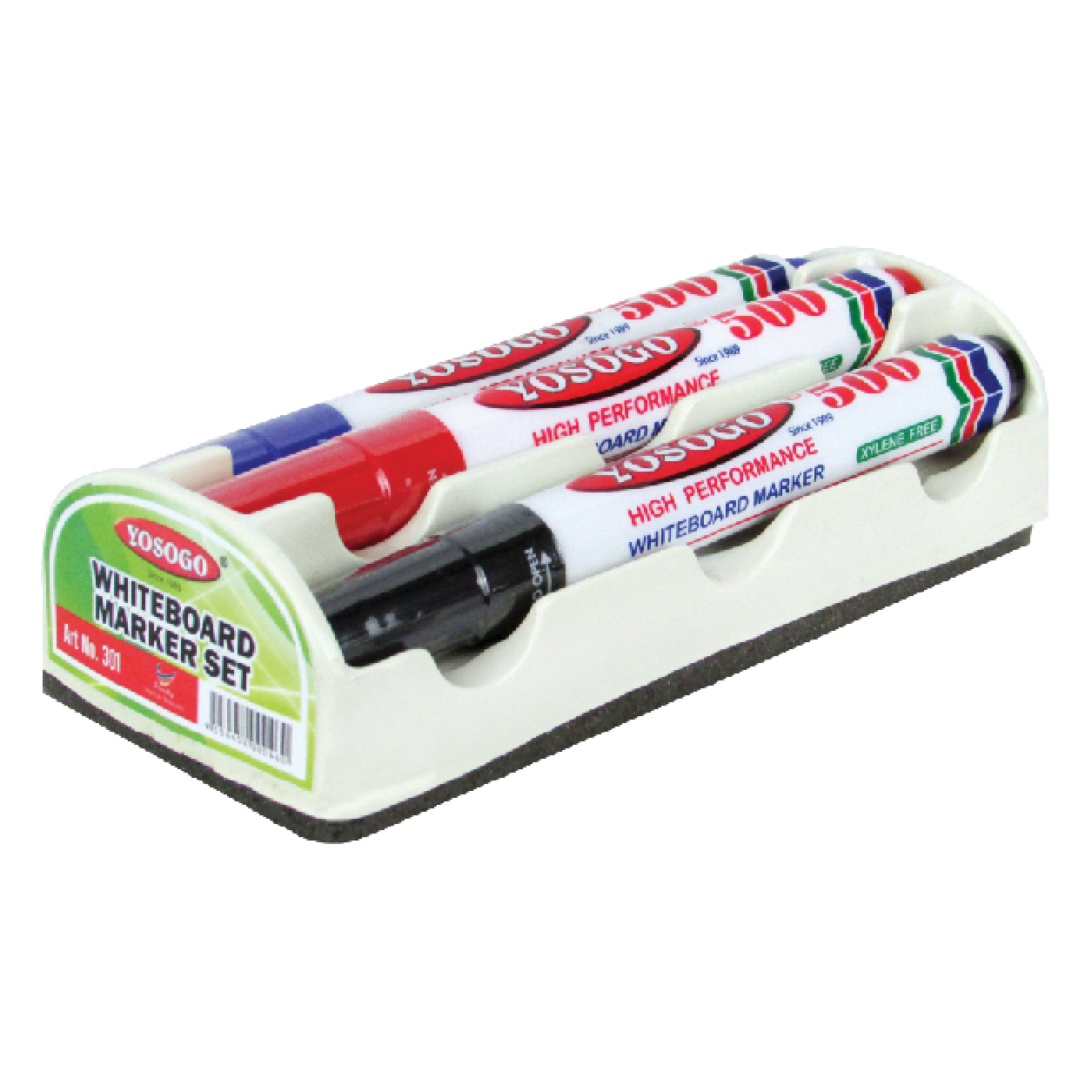 PVC Maker & Eraser Set YOSOGO Malaysia Stationery Manufacturer