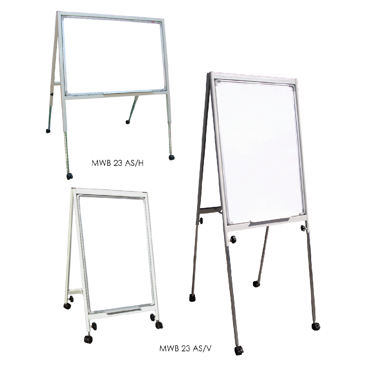 Adjustable Mobile Whiteboard in Castors YOSOGO Malaysia Stationery