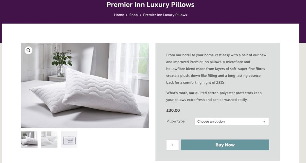 Premier Inn pillows why they're so good & where to buy You Well