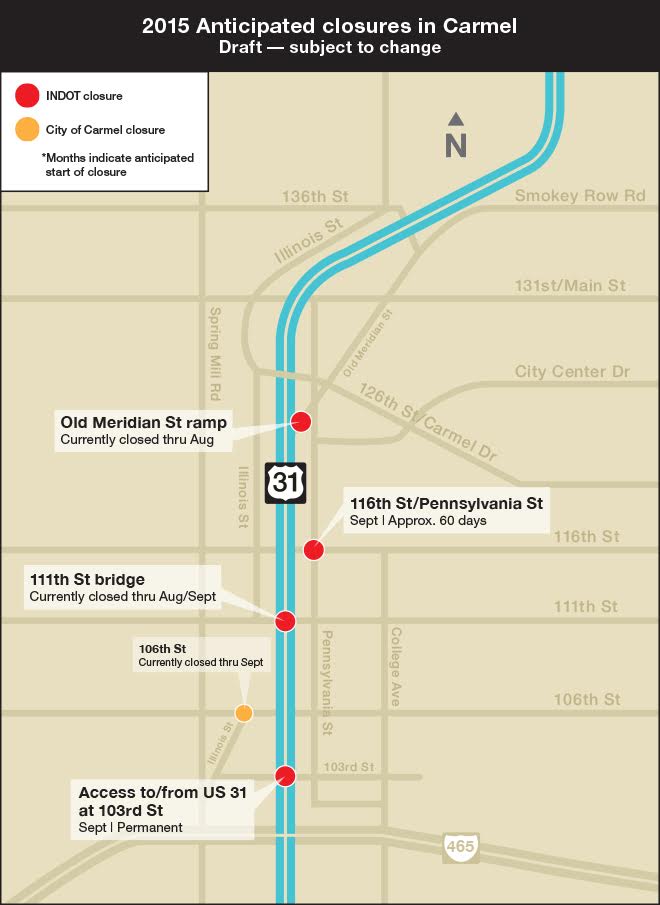 Indiana Road Construction Projects 2021 Map Indiana Road Construction Map Indot Road Map