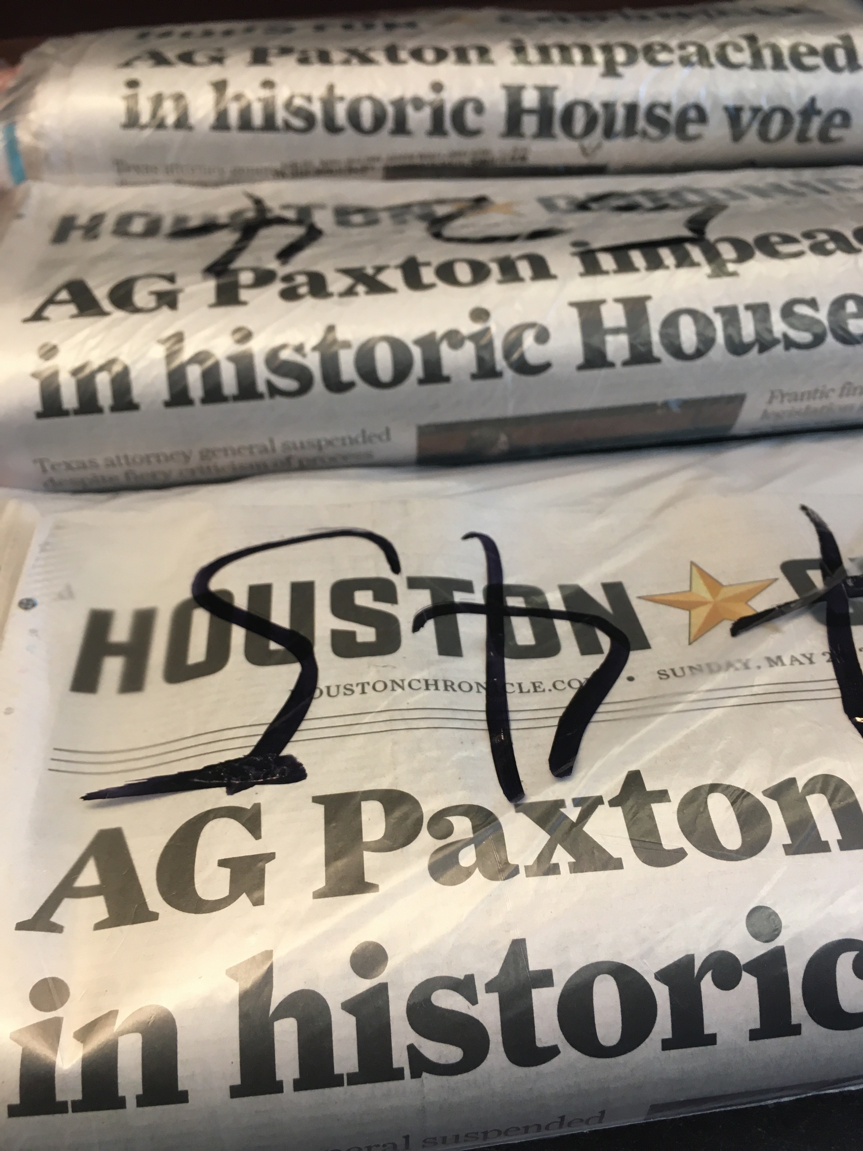 😲 TX House impeaches AG Paxton 12123 You are HOU!