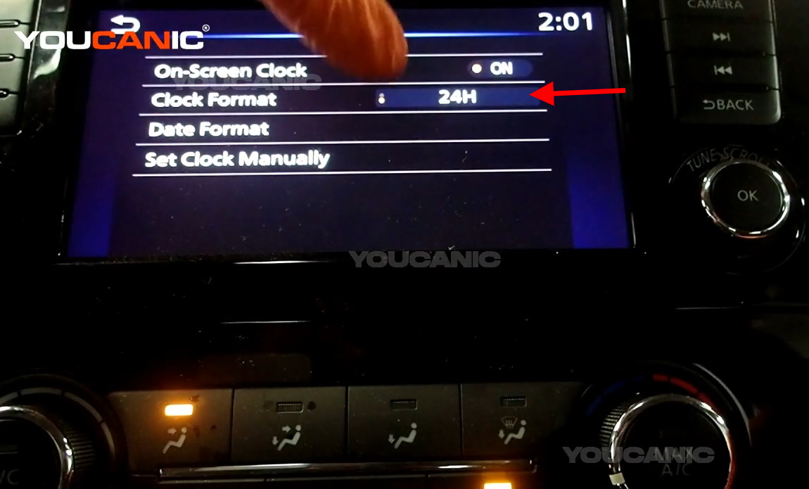 2017+ Nissan Rogue Sport Set Date & Time Car Stereo YOUCANIC