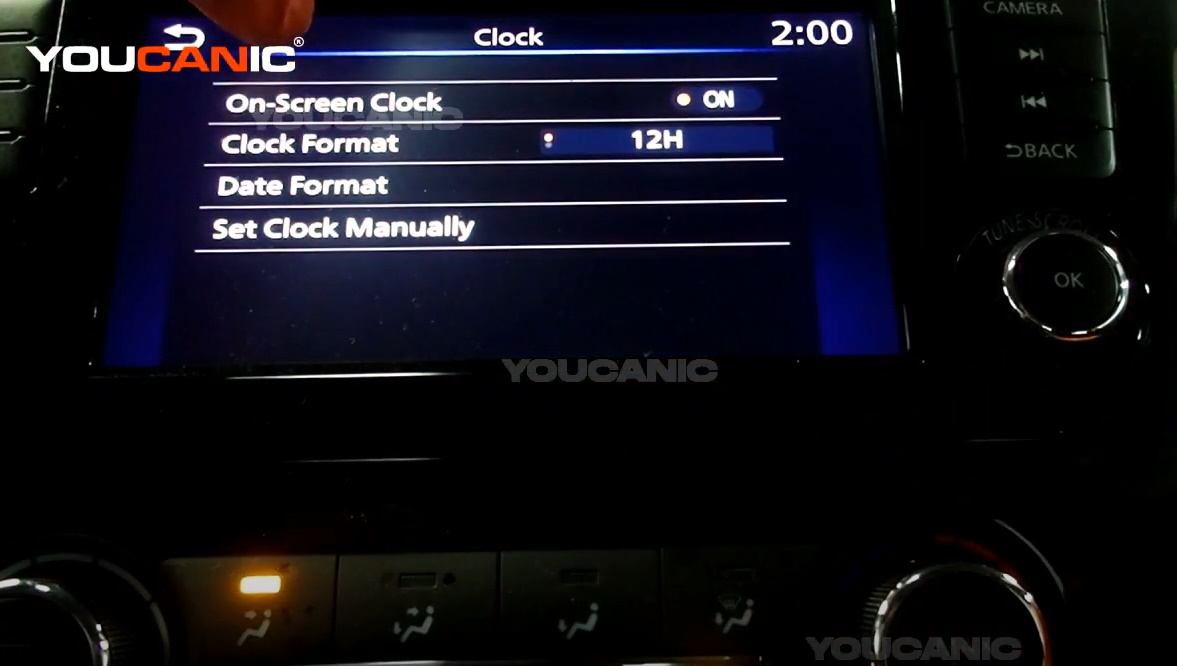 2017+ Nissan Rogue Sport Set Date & Time Car Stereo YOUCANIC