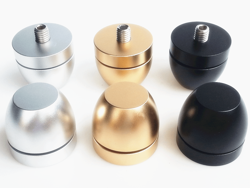 Full Aluminum Isolation Feet Pad Stand Floor Base For Radio Computer