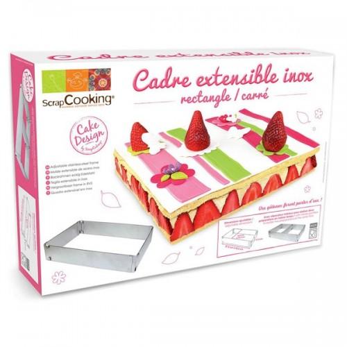 Adjustable cake ring rectangle Creative cooking Youdoit