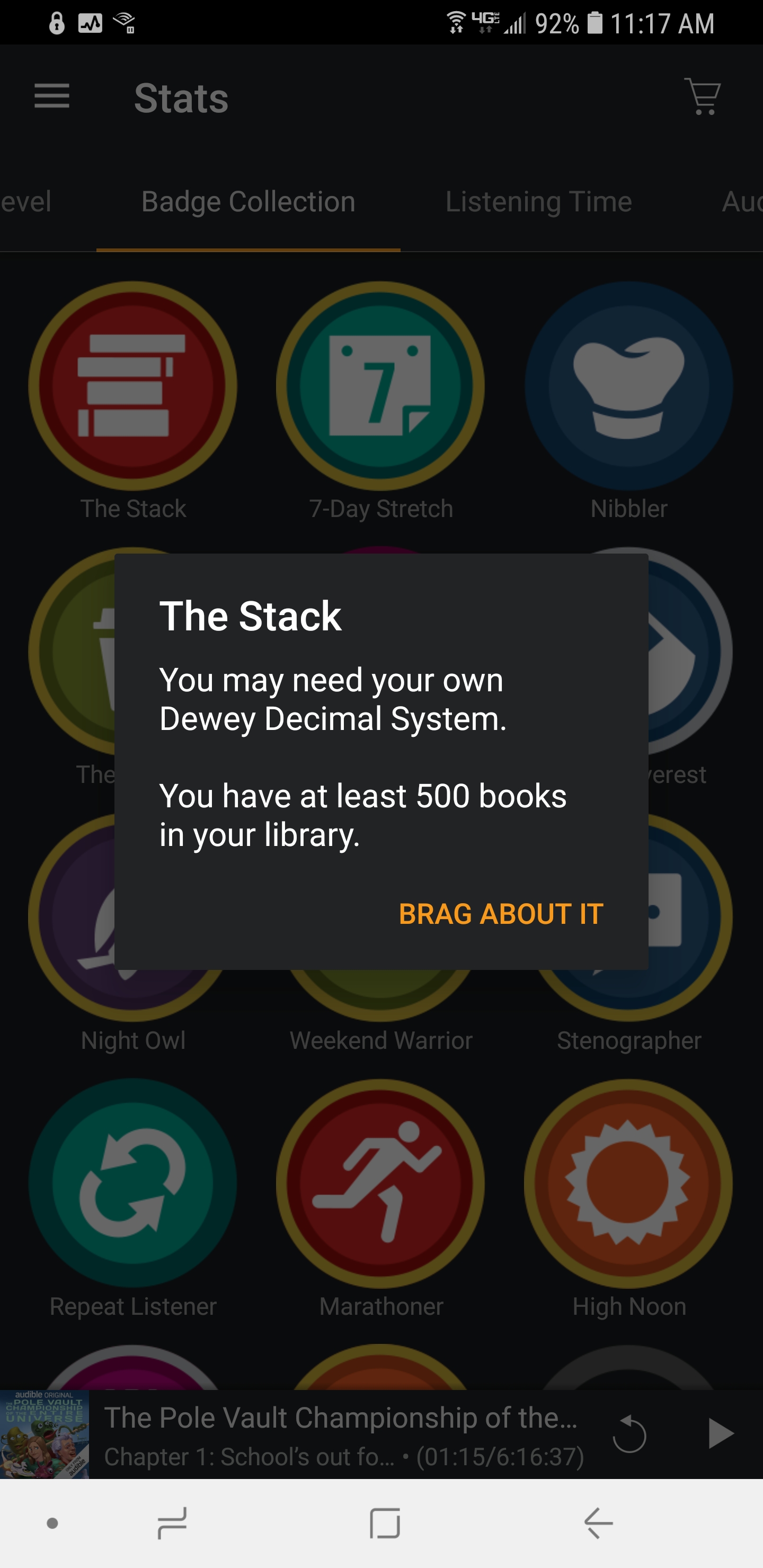 Audiobooks Ask Audible Audible app badges "mount everest gold