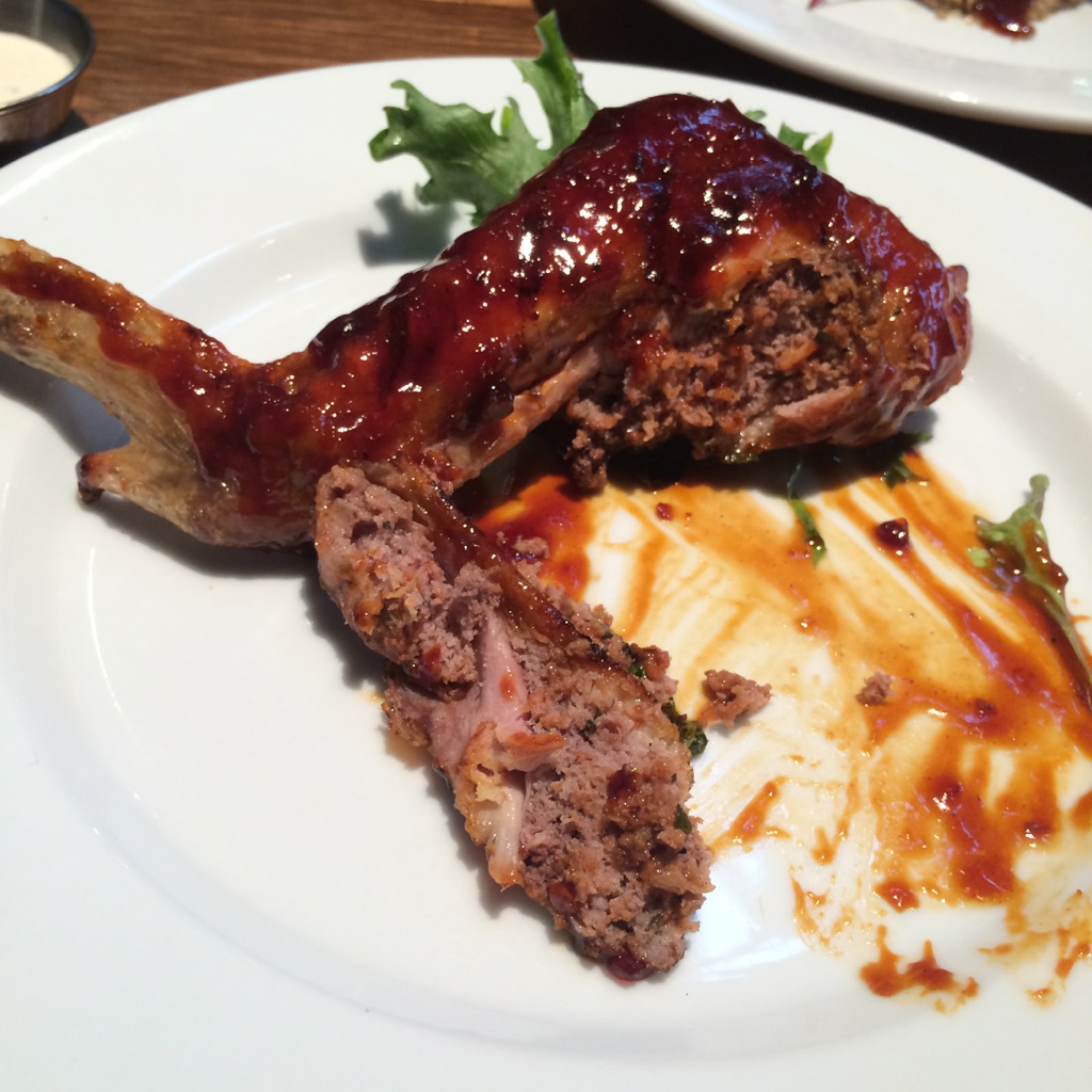 Beef stuffed chicken wing from the Fish & The Knife in Houston You Gotta Eat This!
