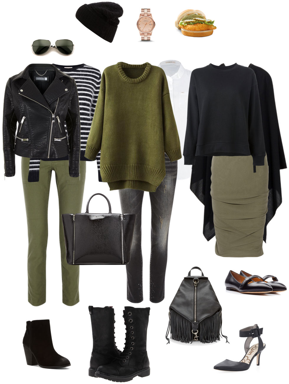 Ensemble Olive and Black YLF