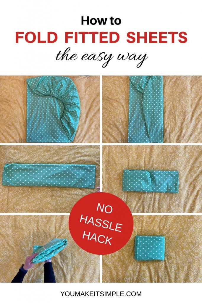 How To Fold a Fitted Sheet the Easy Way Simple Hack You Make It Simple