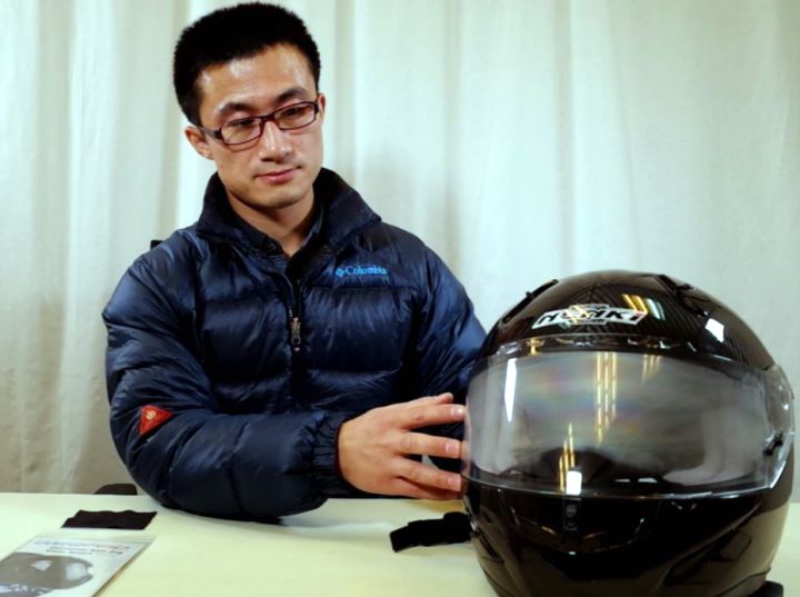Helmet with WeePro Antifog Visor Insert YouMotorcycle