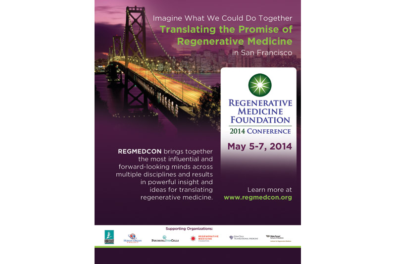 Regenerative Medicine Foundation Conference 2014 Magazine Ad, Action